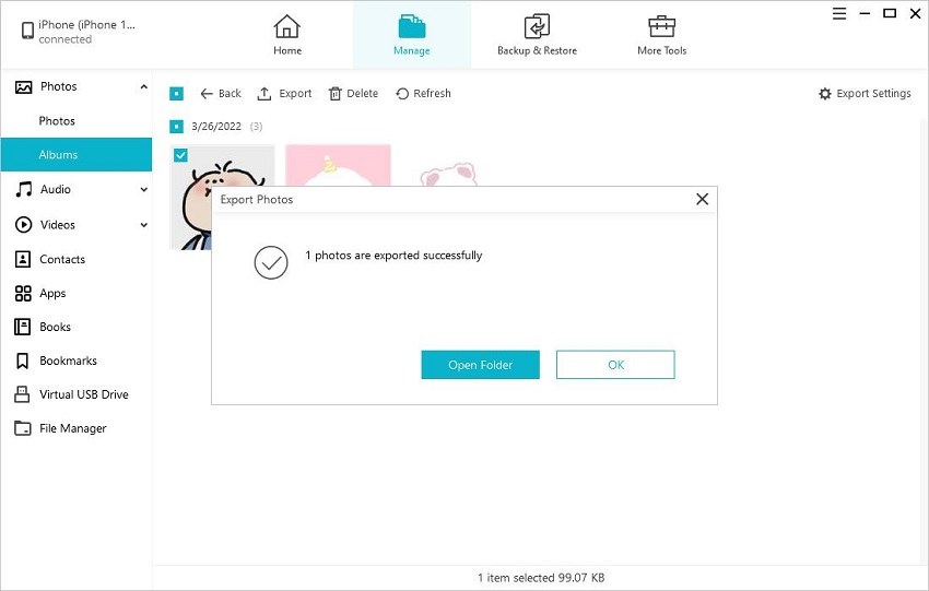 manage hidden photos