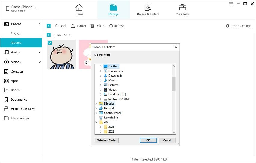 manage hidden photos