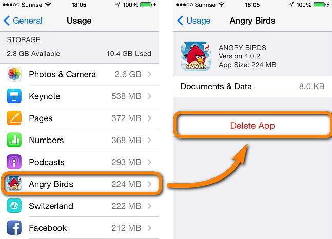 how to delete previously purchased apps