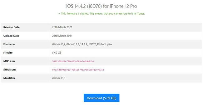 download ios 16 firmware