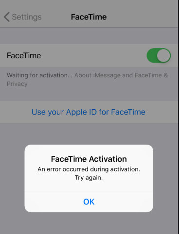 [2023 Released] All Solutions on Facetime Waiting for Activation Error