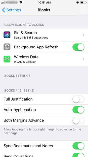 ibooks cellular data