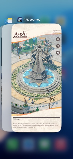 close and restart the afk journey app