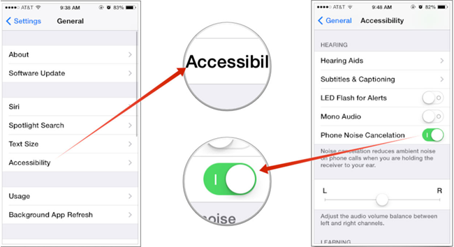 phone noise cancellation to fix iphone low call volume