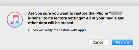 restore iphone