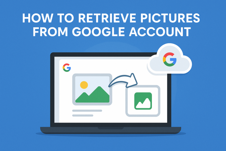 retrieve pictures from google account