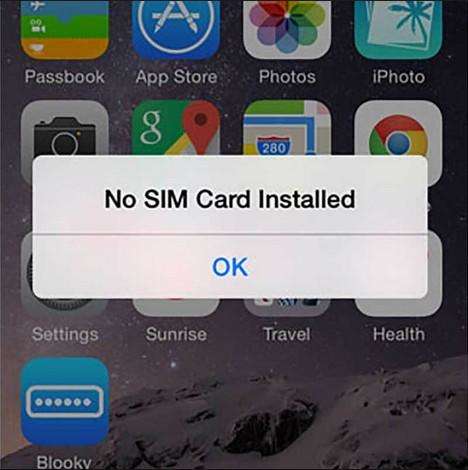 invalid sim card android