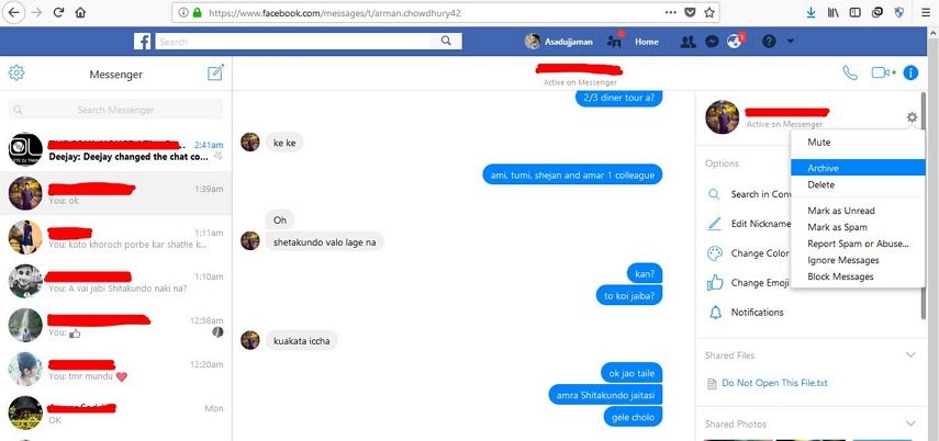 How To View Archived Messages On Facebook Messenger