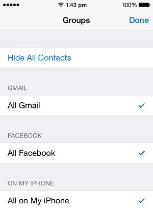 how to hide contacts on iphone