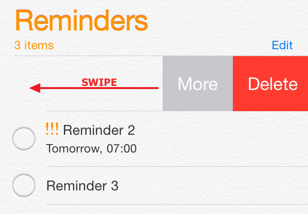 remove reminders on iphone
