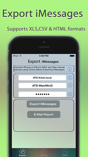how to save text messages from iphone 4 to pc