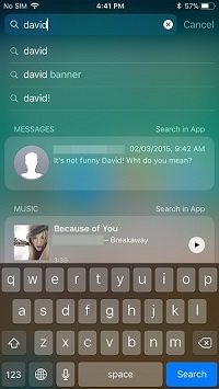  find deleted text messages using spotlight search