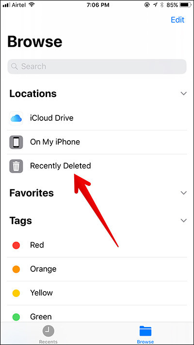 deleted videos on iphone recovery