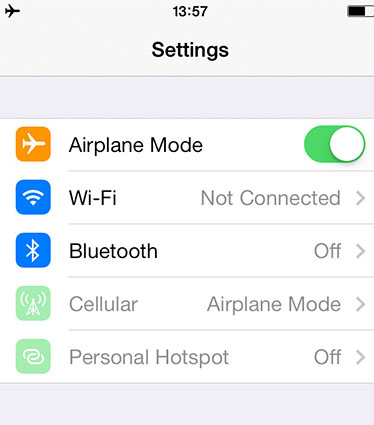 airplane mode