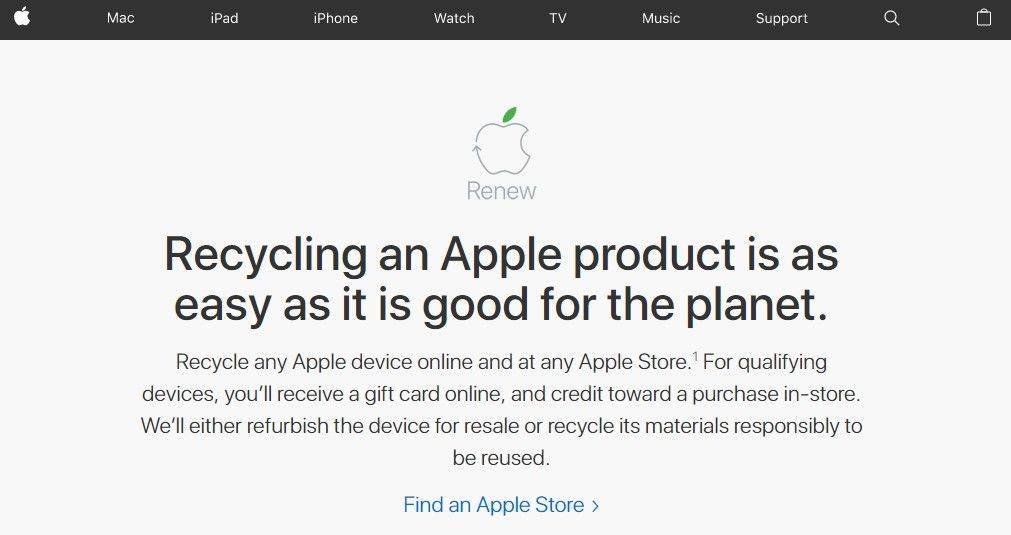 recycle Apple products