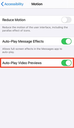 iphone using too much data - turn off auto play video