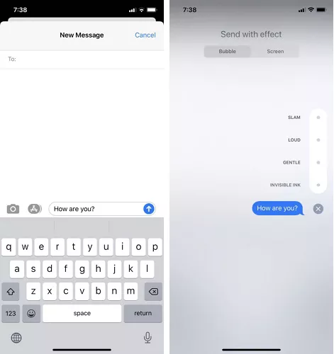 iMessage 泡泡效果