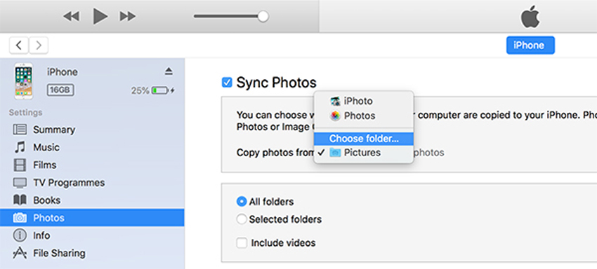 how do i delete photos from my iphone that were synced from my computer