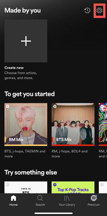how to change spotify to online after signed out