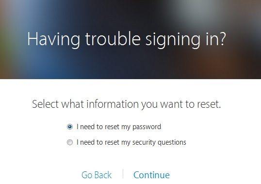 Having trouble signing in