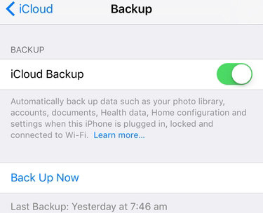 icloud backup