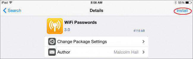  install wifi password