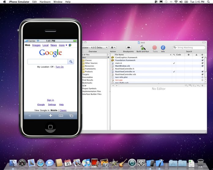 Install iphone simulator on mac computer