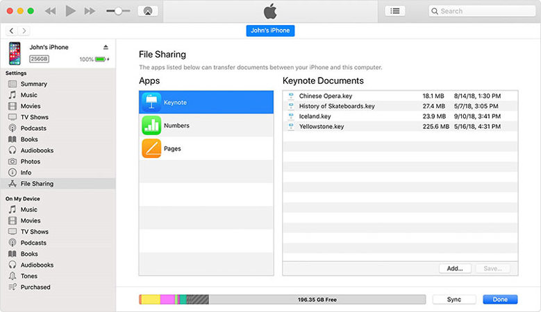 передавать файлы с iphone на mac 3