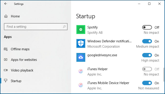 itunes startup