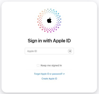 sign in icloud account