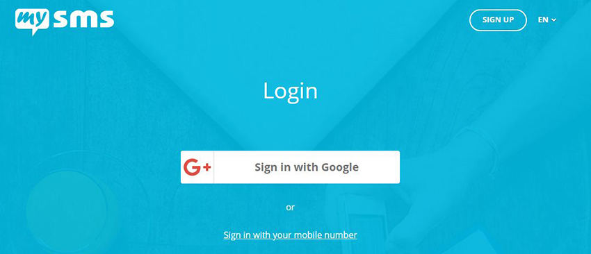 mysms login page