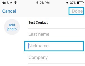 how to hide contacts in iphone