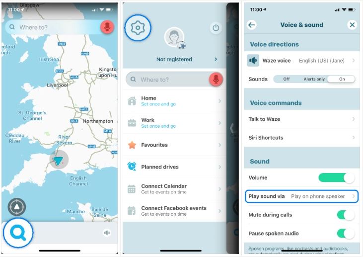 waze play sound to phone speaker waze play sound to phone speaker