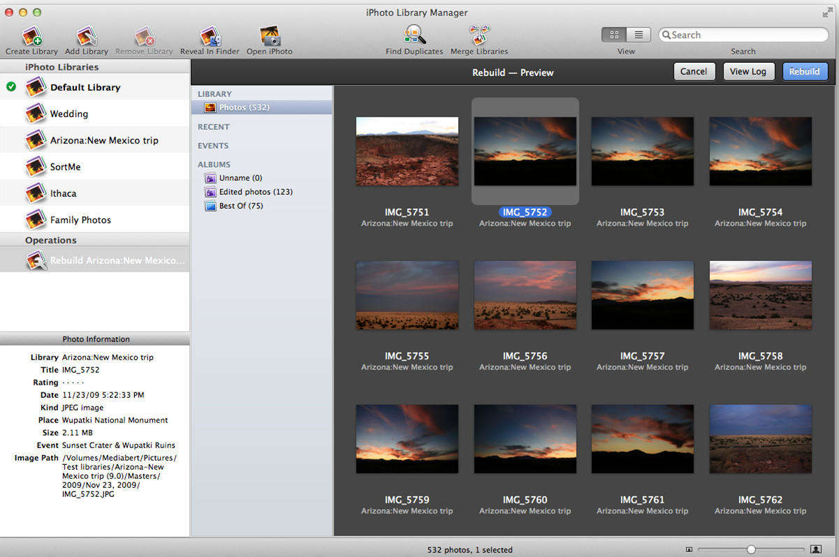 iphoto library manager for mac