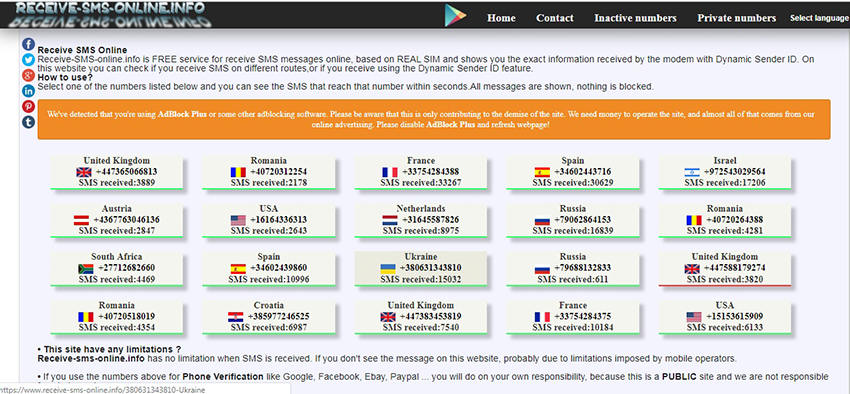 Top 16 Free Sites to Receive SMS Online Without your Real ...