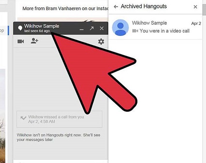 recover archived hangouts