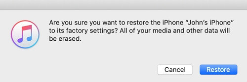 restore with itunes