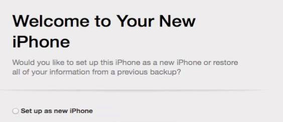 set up new iphone