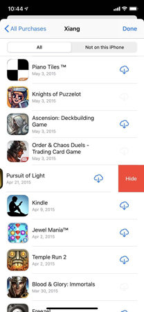 how to hide purchased apps on iphone 6