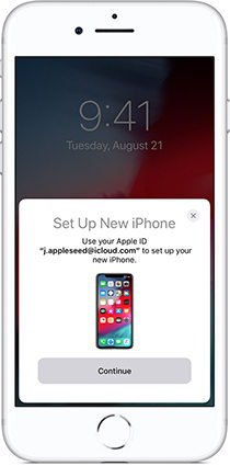 sync data to new iphone se 2020