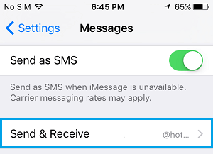 tap send & receive