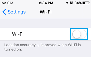 turn off wifi