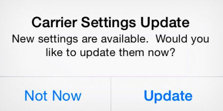 update carrier settings