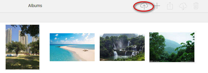add photos to icloud