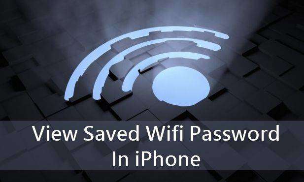 wifi password recovery iphone