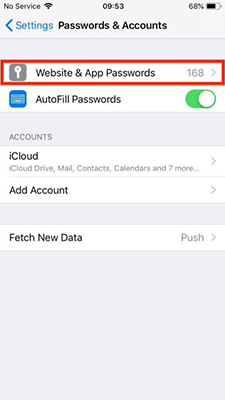 go to websites and app passwords to remove ios calender spam