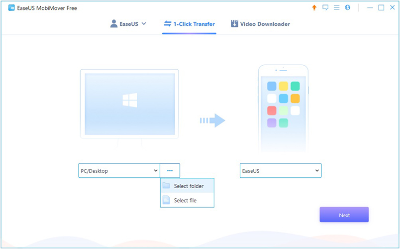 easeus mobimover transfer to android phone