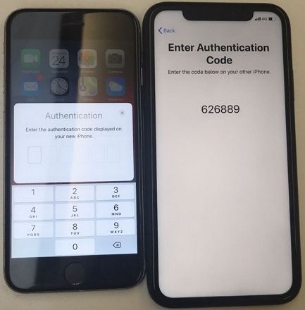 enter authentication code