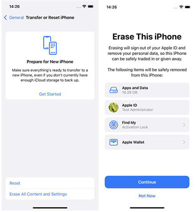 how to reset iphone 6 in settings