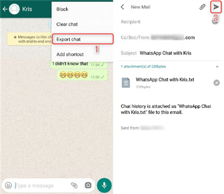 export WhatsApp chats